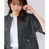 【サマー・ツイード】ハーフスリーブジャケット | ROPE' PICNIC | 詳細画像1 