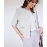 【サマー・ツイード】ハーフスリーブジャケット | ROPE' PICNIC | 詳細画像12 