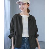 近赤外線防止/ペプラムカーディガンブルゾン | ROPE' PICNIC | 詳細画像4 