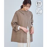 ブラウン(20) | ミドル丈マウンテンパーカー スプリングコート/花粉ガード・撥水 | ROPE' PICNIC