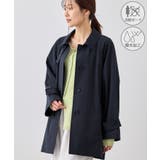 ネイビー(40) | ミドル丈ステンカラーコート/花粉ガード・撥水 | ROPE' PICNIC