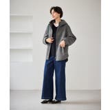 ジャージーメルトンシリーズ ジップアップフーデッドコート 無地 | ROPE' PICNIC | 詳細画像2
