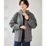 ジャージーメルトンシリーズ ジップアップフーデッドコート 無地 | ROPE' PICNIC | 詳細画像3