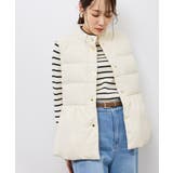 【GREEN DOWN/グリーンダウン】ペプラムダウンベスト | ROPE' PICNIC | 詳細画像17 