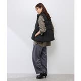 【GREEN DOWN/グリーンダウン】ペプラムダウンベスト | ROPE' PICNIC | 詳細画像9 