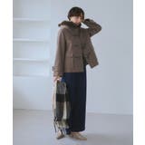 ジャージーメルトンシリーズ ファー付きショートダッフルコート/リンクコーデ | ROPE' PICNIC | 詳細画像15 