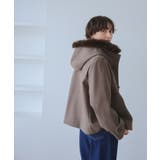 ジャージーメルトンシリーズ ファー付きショートダッフルコート/リンクコーデ | ROPE' PICNIC | 詳細画像18 