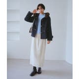 ジャージーメルトンシリーズ ファー付きショートダッフルコート/リンクコーデ | ROPE' PICNIC | 詳細画像24 