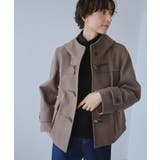 ブラウン系(24) | ジャージーメルトンシリーズ ファー付きショートダッフルコート/リンクコーデ | ROPE' PICNIC