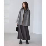 ジャージーメルトンシリーズ 金ボタンミドル丈コート/リンクコーデ | ROPE' PICNIC | 詳細画像2