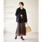 ジャージーメルトンシリーズ 金ボタンミドル丈コート/リンクコーデ | ROPE' PICNIC | 詳細画像32