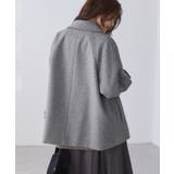 ジャージーメルトンシリーズ 金ボタンミドル丈コート/リンクコーデ | ROPE' PICNIC | 詳細画像8