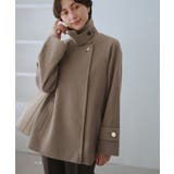 ブラウン系(23) | ジャージーメルトンシリーズ 金ボタンミドル丈コート/リンクコーデ | ROPE' PICNIC