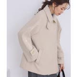 ベージュ(27) | ジャージーメルトンシリーズ 金ボタンミドル丈コート/リンクコーデ | ROPE' PICNIC