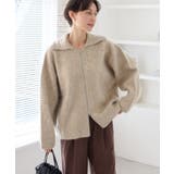 ベージュ(27) | 【WEB限定】Wジップシャギーニットブルゾン | ROPE' PICNIC