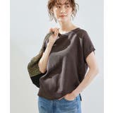 ダークブラウン(20) | 麻混カノコニットプルオーバー | ROPE' PICNIC