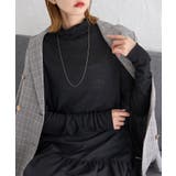 ブラック(01) | 【WEB限定カラー: ライトグレー,イエロー】シアーカットタートル | ROPE' PICNIC