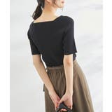 スクエアネックリブニットプルオーバー | ROPE' PICNIC | 詳細画像18 