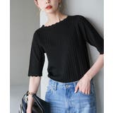 Beauty knit スカラップネックハーフスリーブニットプルオーバー | ROPE' PICNIC | 詳細画像10