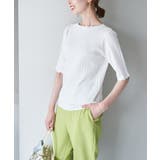 Beauty knit スカラップネックハーフスリーブニットプルオーバー | ROPE' PICNIC | 詳細画像15