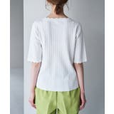 Beauty knit スカラップネックハーフスリーブニットプルオーバー | ROPE' PICNIC | 詳細画像35