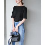 Beauty knit スカラップネックハーフスリーブニットプルオーバー | ROPE' PICNIC | 詳細画像9