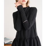 ブラック(01) | シアーカットプチハイネックプルオーバー | ROPE' PICNIC