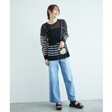 シアーボーダーニット | ROPE' PICNIC | 詳細画像3 