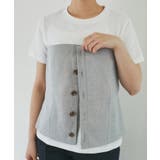 異素材ドッキングレイヤードトップス | ROPE' PICNIC | 詳細画像30 
