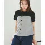 異素材ドッキングレイヤードトップス | ROPE' PICNIC | 詳細画像6 