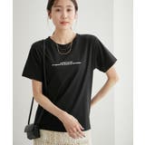 ブラック(01) | RENUロゴTシャツ/リンクコーデ | ROPE' PICNIC