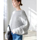 グレー(07) | ラメリリーショートニットプルオーバー | ROPE' PICNIC