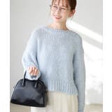 サックス(48) | ラメリリーショートニットプルオーバー | ROPE' PICNIC