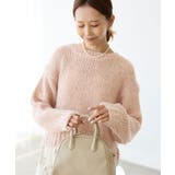 ピンク(63) | ラメリリーショートニットプルオーバー | ROPE' PICNIC