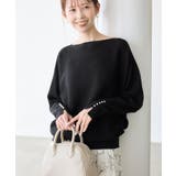 【洗濯機OK・アンチピリング】マシュマロ袖パールドルマンニット | ROPE' PICNIC | 詳細画像6