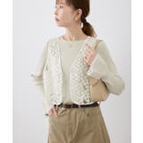 袖口フレアシアーニットプルオーバー/洗濯機OK | ROPE' PICNIC | 詳細画像10 