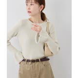 袖口フレアシアーニットプルオーバー/洗濯機OK | ROPE' PICNIC | 詳細画像14 