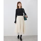 袖口フレアシアーニットプルオーバー/洗濯機OK | ROPE' PICNIC | 詳細画像3 