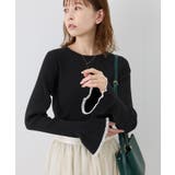 袖口フレアシアーニットプルオーバー/洗濯機OK | ROPE' PICNIC | 詳細画像6 