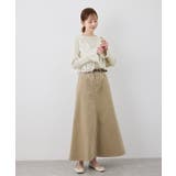 袖口フレアシアーニットプルオーバー/洗濯機OK | ROPE' PICNIC | 詳細画像9 