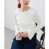 オフホワイト(15) | 袖口フレアシアーニットプルオーバー/洗濯機OK | ROPE' PICNIC