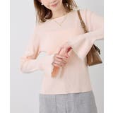 ピンク系(65) | 袖口フレアシアーニットプルオーバー/洗濯機OK | ROPE' PICNIC