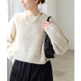 スパンコール混リボンヤーンニットプルオーバー | ROPE' PICNIC | 詳細画像4 