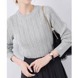 ライトグレー(08) | シルク混ワンポイントニットプルオーバー | ROPE' PICNIC