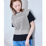 透かし編みラメニットベスト | ROPE' PICNIC | 詳細画像12