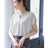 カットジョーゼットスキッパートップス | ROPE' PICNIC | 詳細画像4 