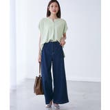 カットジョーゼットスキッパートップス | ROPE' PICNIC | 詳細画像5 