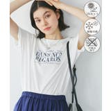 ホワイト(10) | 【UVカット・接触冷感・汗染み加工】フレンチロゴプリントTシャツ | ROPE' PICNIC
