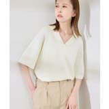 スキッパーサマーニットプルオーバー | ROPE' PICNIC | 詳細画像4 