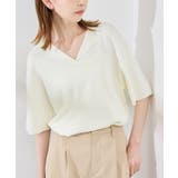 キナリ(16) | スキッパーサマーニットプルオーバー | ROPE' PICNIC